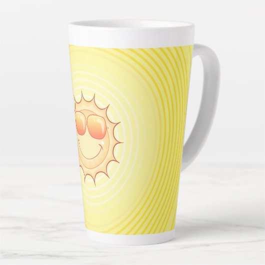 Tasse Latte Soleil souriant (Angle droit)