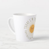 Tasse Latte Soleil souriant mignon (Angle gauche)