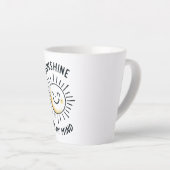 Tasse Latte Soleil Sur Mon Esprit (Angle droit)