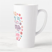 Tasse Latte Someone in Indiana Loves Me Boho Hippie Design (Droite)