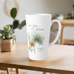 Tasse Latte Son Amour Endure Pour Toujours Psaume 136 Verse Éc