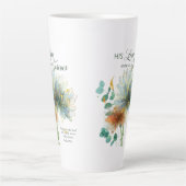 Tasse Latte Son Amour Endure Pour Toujours Psaume 136 Verse Éc (Devant)