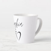 Tasse Latte Sophia nom personnalisé tasse-cadeaux d'anniversai (Angle droit)