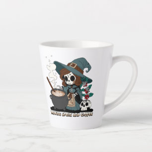 Tasse Latte Sorcière brasser des sorts et du café
