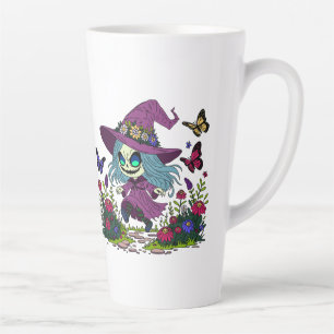Tasse Latte Sorcière de printemps mignonne