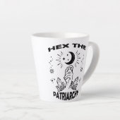 Tasse Latte Sorcière féministe, Hex Le Patriarcat (Angle droit)