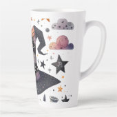 Tasse Latte Sorcière lunaire Casquette et magie céleste (Droite)