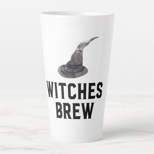 Tasse Latte Sorcières brasser | Bonne Halloween | Casquette de (Devant)