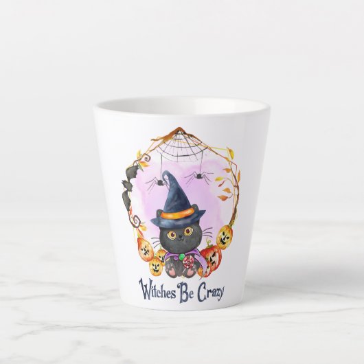 Tasse Latte Sorcières fous (Devant)