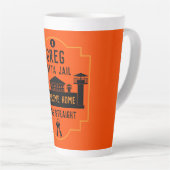 Tasse Latte Sortez De Prison Libération Cadeau (Angle droit)