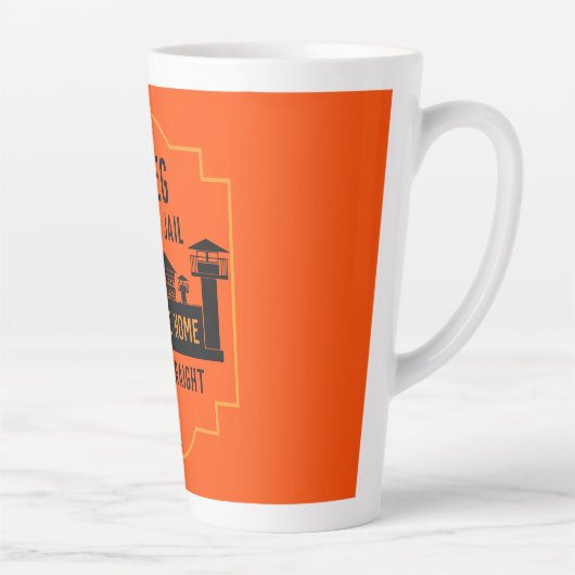 Tasse Latte Sortez De Prison Libération Cadeau (Droite)