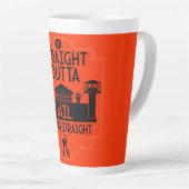 Tasse Latte Sortez De Prison Libération Cadeau (Angle droit)
