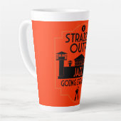 Tasse Latte Sortez De Prison Libération Cadeau (Angle gauche)