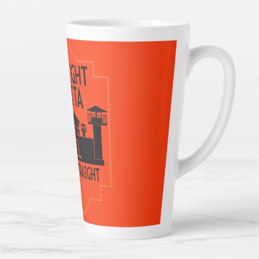 Tasse Latte Sortez De Prison Libération Cadeau (Droite)