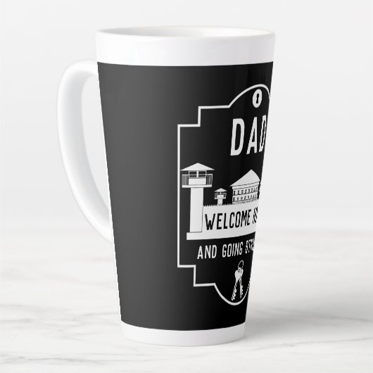 Tasse Latte Sortez De Prison Libération Cadeau (Angle gauche)