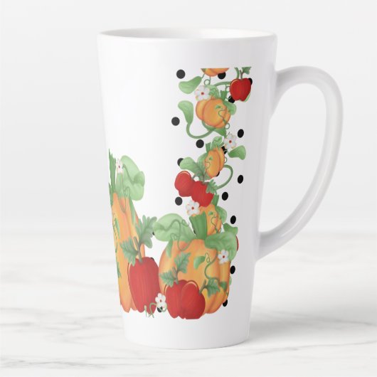 Tasse Latte Sortie de patchs citrouille (Droite)