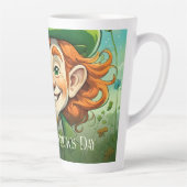 Tasse Latte Sourires chanceux à la Saint-Patrick (Droite)