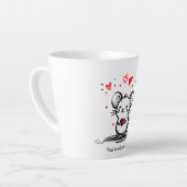 Tasse Latte Souris d'amour fromagère (Angle gauche)