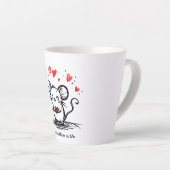Tasse Latte Souris d'amour fromagère (Angle droit)