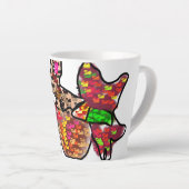 Tasse Latte Souris et plaisir (Angle droit)