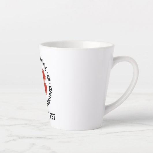 Tasse Latte Soutien émotionnel Mari ne pas animal de compagnie (Droite)