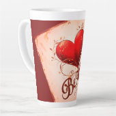 Tasse Latte Soyez à moi - Valentine's (Angle gauche)