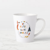 Tasse Latte Soyez courageux Ayez Courage Fox (Droite)