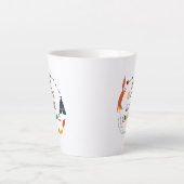 Tasse Latte Soyez courageux Ayez Courage Fox (Devant)