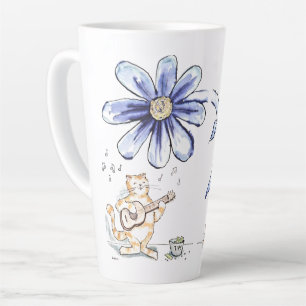 Tasse Latte Soyez courageux musicien de chats