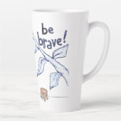 Tasse Latte Soyez courageux musicien de chats (Droite)