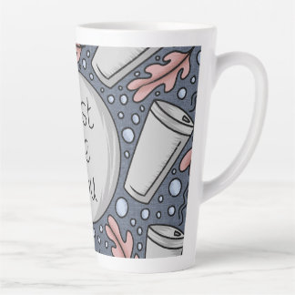 Tasse Latte Soyez juste vous - illustration dessinée à la main