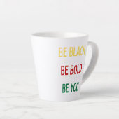 Tasse Latte Soyez Noir, Audacieux, Muet (Angle droit)