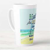 Tasse Latte Soyez Toujours Et Sachez Que Je Suis Dieu Psaumes (Angle gauche)