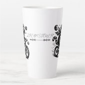 Tasse Latte Space Lemur Astronaut Riding Bicycle - Madagascar (Devant)