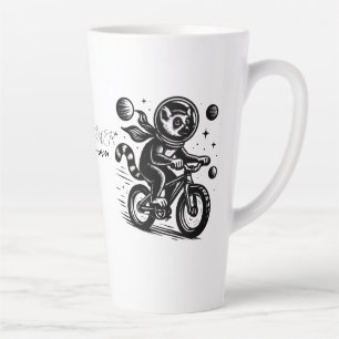 Tasse Latte Space Lemur Astronaut Riding Bicycle - Madagascar 