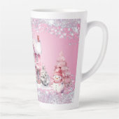 Tasse Latte Sparkling Pink Christmas (Droite)