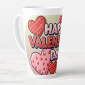 TASSE LATTE SPÉCIAL DE LA JOURNÉE DE VALENTINE (Angle gauche)