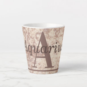 Tasse Latte Special élégant Aquarius star signe cadeau de tass