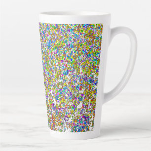 Tasse Latte Sphéroïdes Style Bio Design Orbes