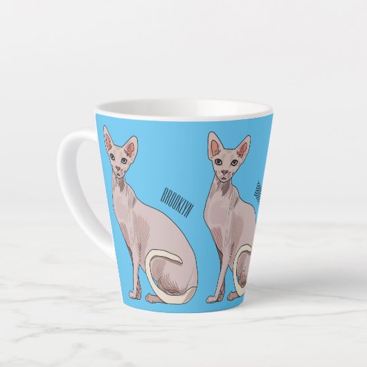 Tasse Latte Sphynx cat (Angle gauche)