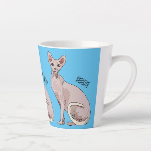 Tasse Latte Sphynx cat (Droite)