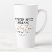 Tasse Latte Spice Citrouille moderne Espresso Martini Badass C (Droite)