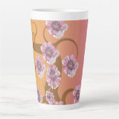 Tasse Latte Spiral Tree With Flower  (Devant)