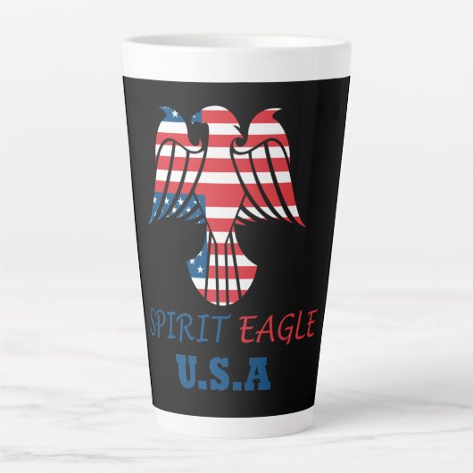 Tasse Latte Spirit eagle (Devant)