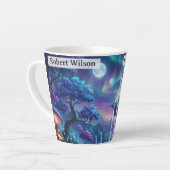 Tasse Latte Spirit Of Neverland Never Grow Up Personalized (Angle gauche)