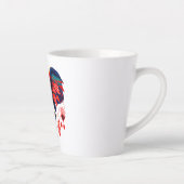 Tasse Latte Spiritual Elephant with Red Feathers (Droite)