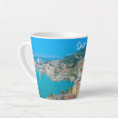 Tasse Latte Split, Croatie - Petite ville côtière (Angle gauche)
