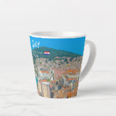 Tasse Latte Split, Croatie - Petite ville côtière (Angle droit)