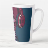 Tasse Latte Squelette avec casque audio (Droite)