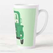 Tasse Latte St Patrick's Day Gnomes dans un camion (Droite)